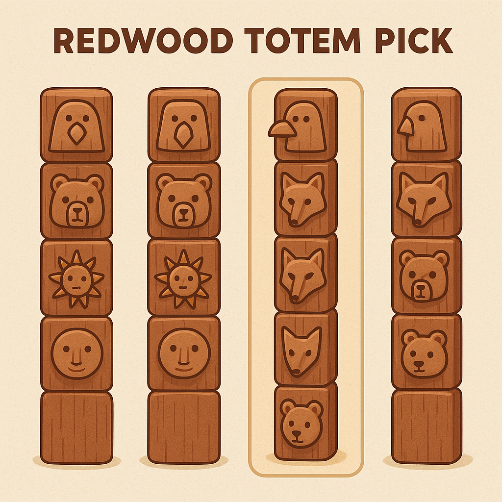 Redwood Totem concept illustration